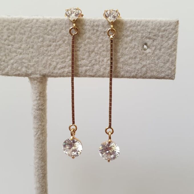 Chain Drop Earrings in 18ct Gold