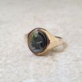 Hematite Centurion Signet Ring in 9ct Gold