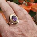 Amethyst Statement Ring in 9ct Gold