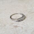 Five Stone Diamond Ring in Platinum