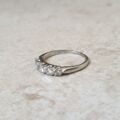 Five Stone Diamond Ring in Platinum