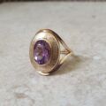 Amethyst Statement Ring in 9ct Gold