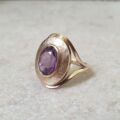 Amethyst Statement Ring in 9ct Gold