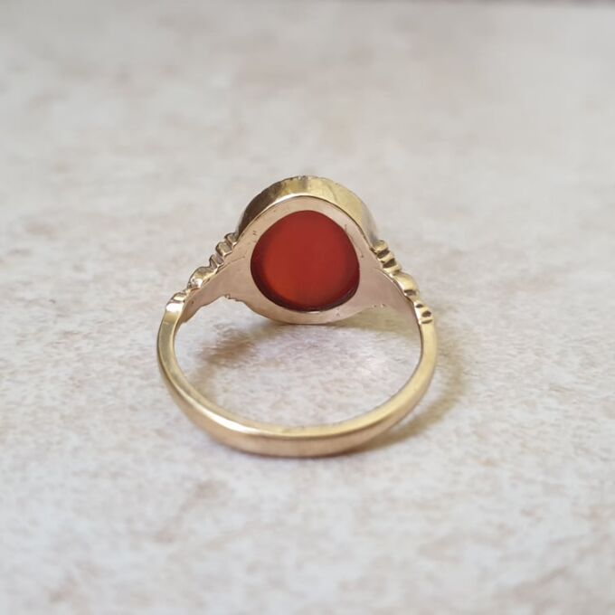 Carnelian on sale gemstone ring