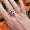Amethyst Statement Ring in 9ct Gold