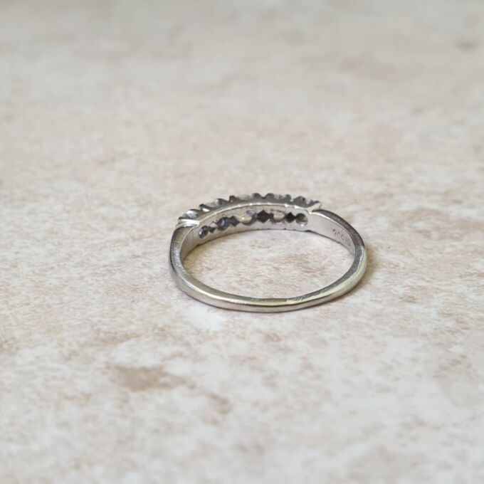 Five Stone Diamond Ring in Platinum