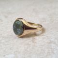 Hematite Centurion Signet Ring in 9ct Gold