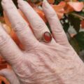 Carnelian Cabochon Ring in 9ct Gold
