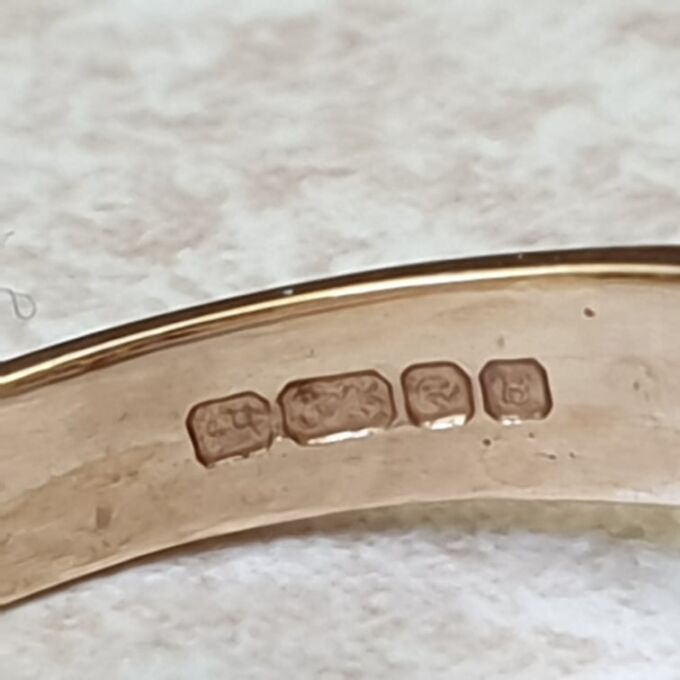 Synthetic Blue Sapphire Ring in 9ct Gold