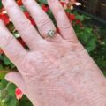 Emerald & Diamond Cluster Ring in 9ct Gold