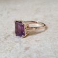 Amethyst Solitaire Ring in 9ct Gold