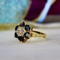 Sapphire and Diamond Ring in 9ct Gold