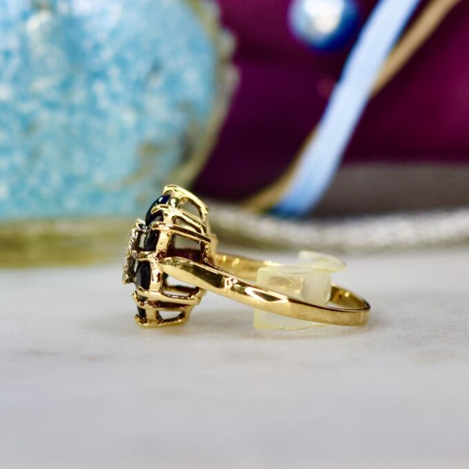 Sapphire and Diamond Ring in 9ct Gold