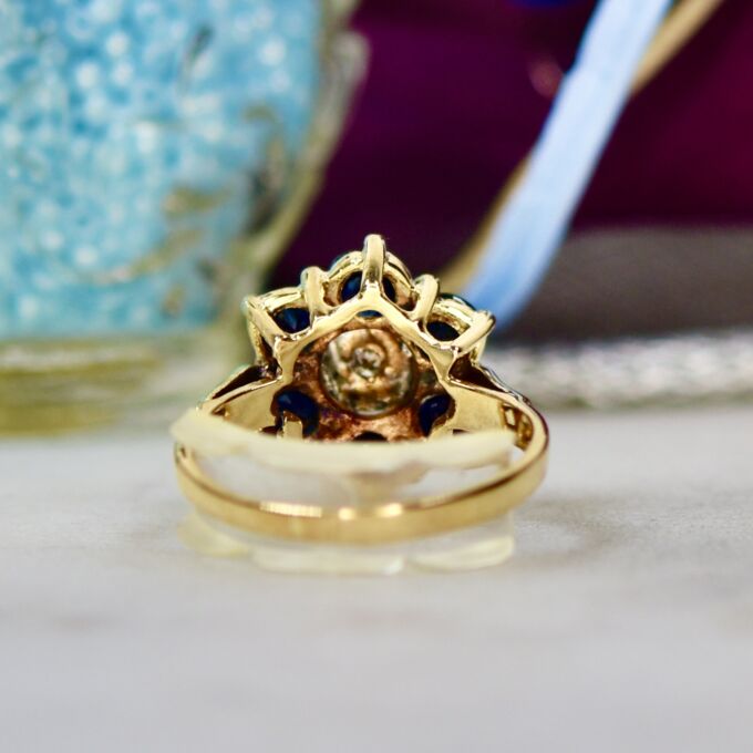 Sapphire and Diamond Ring in 9ct Gold