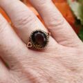 Smoky Quartz Solitaire Ring in 9ct Gold
