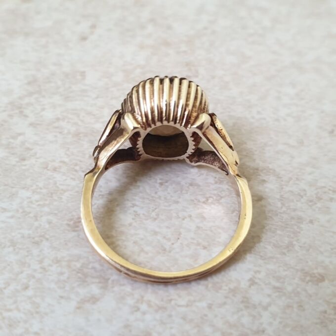 Smoky Quartz Solitaire Ring in 9ct Gold