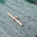 Plain T or Albert Bar in 9ct Yellow Gold