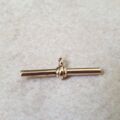 Plain T or Albert Bar in 9ct Yellow Gold