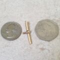 Plain T or Albert Bar in 9ct Yellow Gold