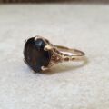 Smoky Quartz Ring in 9ct Gold
