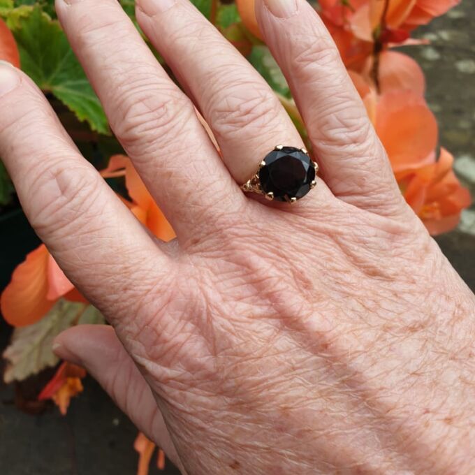 Smoky Quartz Ring in 9ct Gold