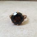 Smoky Quartz Ring in 9ct Gold