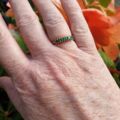 Emerald Stacking Ring in 9ct Gold
