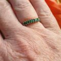 Emerald Stacking Ring in 9ct Gold