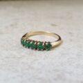 Emerald Stacking Ring in 9ct Gold