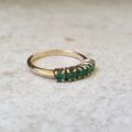Emerald Stacking Ring in 9ct Gold
