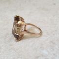 Solitaire Quartz Ring in 9ct Gold