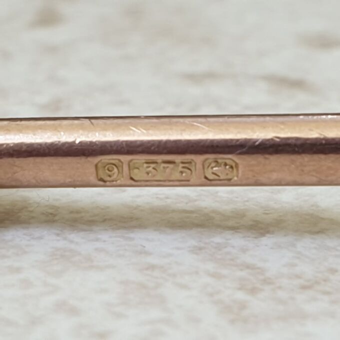 Antique Albert or T Bar Pendant in 9ct Rose Gold