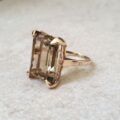 Solitaire Quartz Ring in 9ct Gold