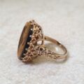 Tigers Eye Cameo Ring in 9ct Gold