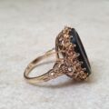 Tigers Eye Cameo Ring in 9ct Gold