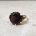 Smoky Quartz Ring in 9ct Gold