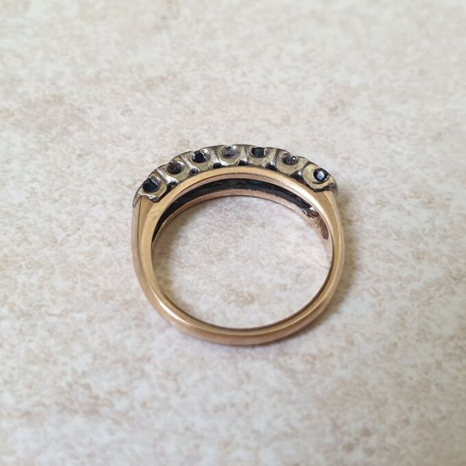 Sapphire and Diamond Ring in 9ct Gold