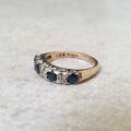 Sapphire and Diamond Ring in 9ct Gold