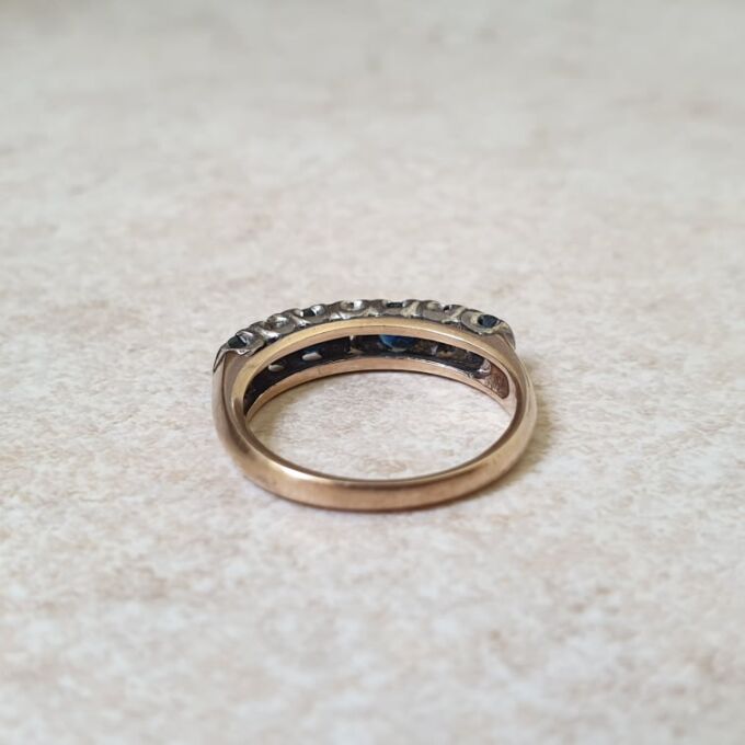 Sapphire and Diamond Ring in 9ct Gold