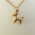 Poodle Charm Pendant in 9ct Gold