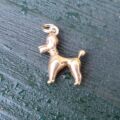 Poodle Charm Pendant in 9ct Gold