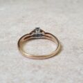 Cornflower Blue Sapphire & Diamond Ring in 9ct Gold
