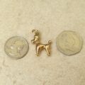 Poodle Charm Pendant in 9ct Gold