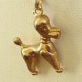 Poodle Charm Pendant in 9ct Gold