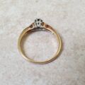 Cornflower Blue Sapphire & Diamond Ring in 9ct Gold