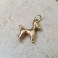 Poodle Charm Pendant in 9ct Gold