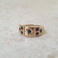 Seven stone Sapphire Ring in 9ct Gold