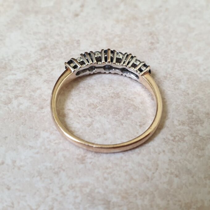 Sapphire and Diamond Ring in 9ct Gold