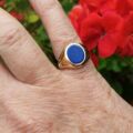 Lapis Lazuli Signet Ring in 9ct Gold