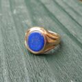 Lapis Lazuli Signet Ring in 9ct Gold